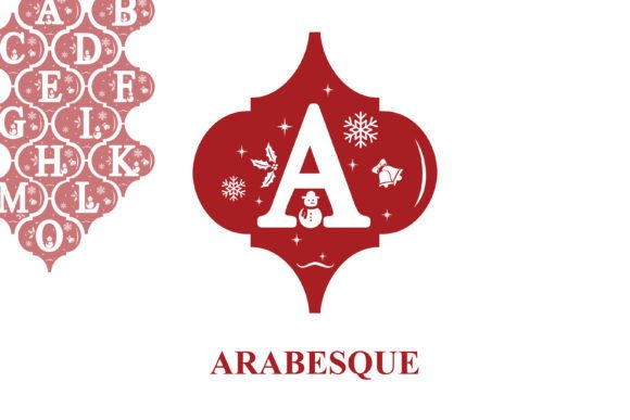 Arabesque Christmas: A Festive Font for Holiday Design
