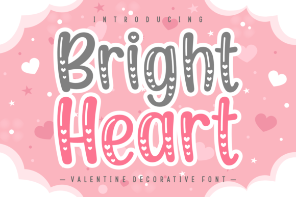 Bright Heart Font for Festive Web Typography