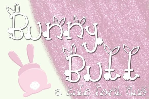 Bunny Butt Duo: A Whimsical Typeface for Creative Projects