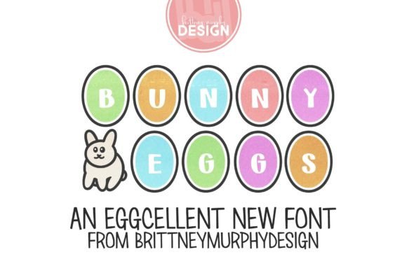Bunny Eggs Font for Spring Creations