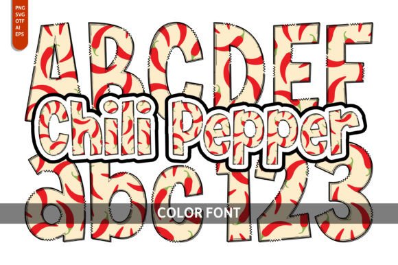 Chili Pepper Font for Web Design
