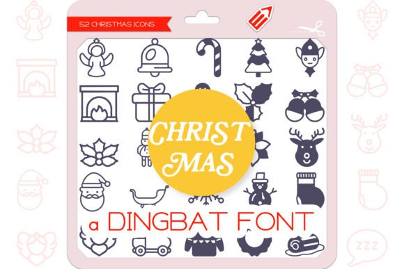 Christmas Icons Font for Festive Web Design