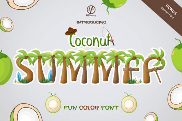 Coconut Summer: A Tropical Font for Digital Branding