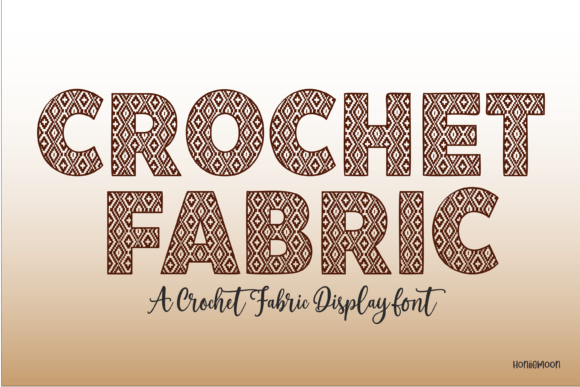 Crochet Fabric Font for Editorial Design
