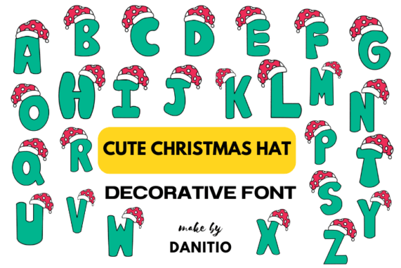 Cute Christmas Hat Font for Festive Campaigns