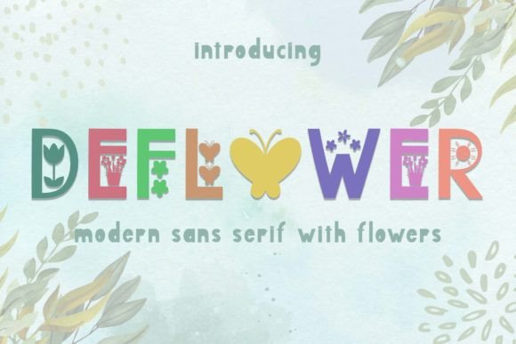 Deflower Font for Spring-Themed Marketing and Branding