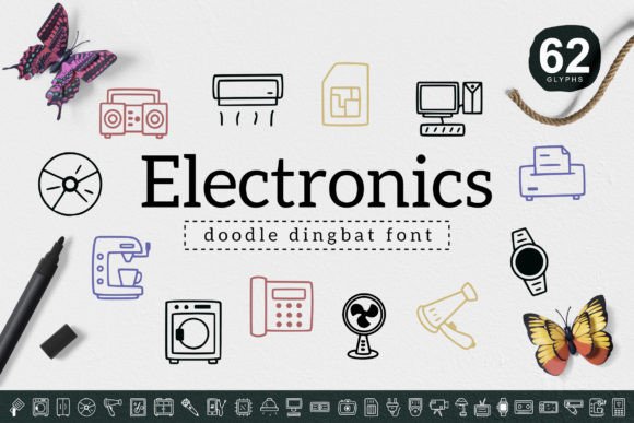 Electronics Font for Branding Projects