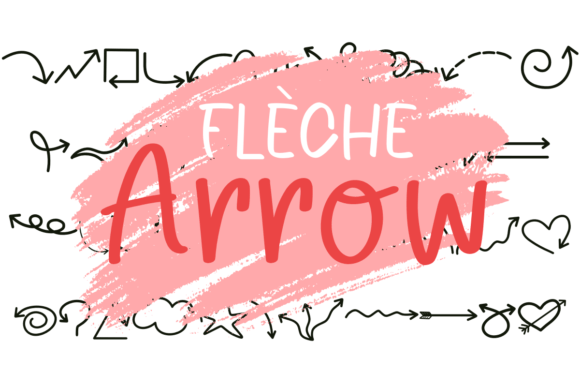 Flèche Arrow Font for Handmade Creations