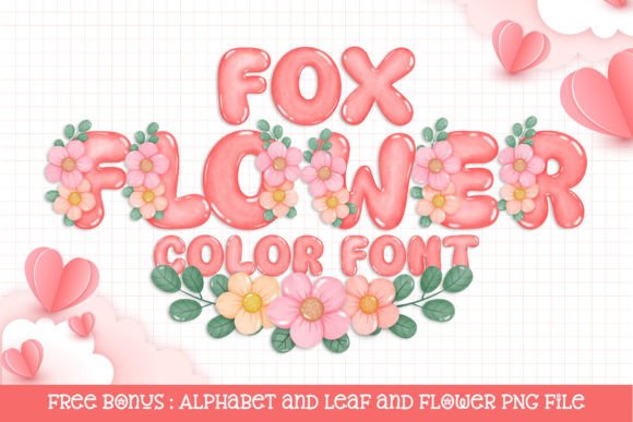 Fox Flower Font for Handmade Creations