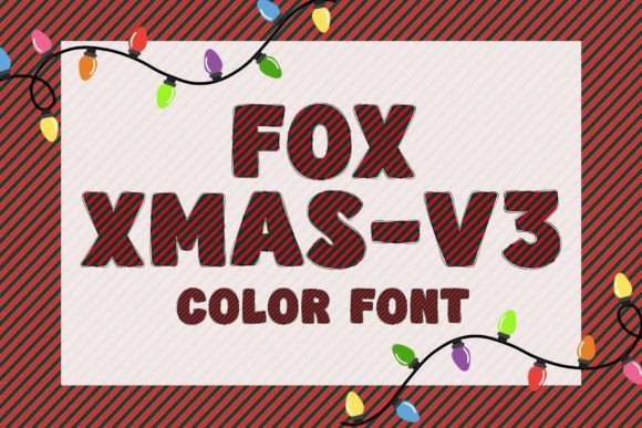Fox Xmas-v3: A Festive Display Font for Digital Design