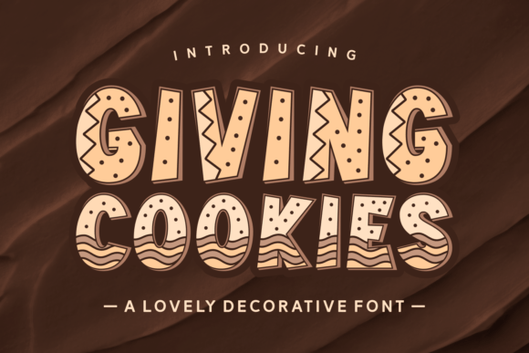 Giving Cookies Font for Editorial Design