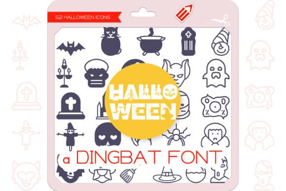 Halloween Icons: A Dingbat Font for Spooky Design Projects