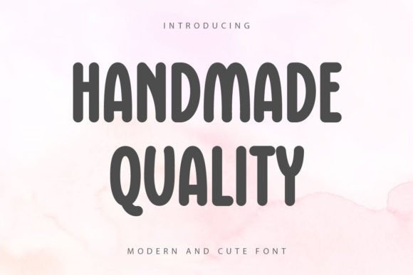 Handmade Quality Font for Modern Campaigns