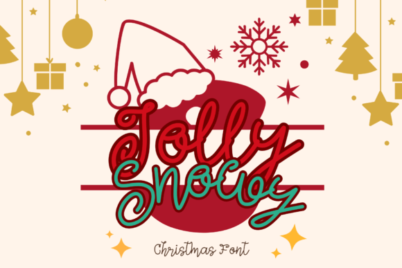 Jolly and Snowy Monogram: A Playful Typeface for Branding