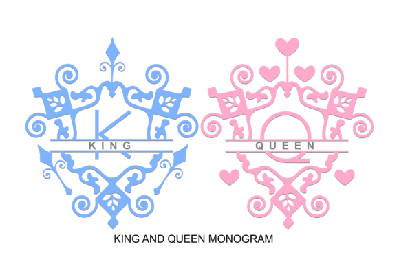 King and Queen Monogram Font for Digital Marketing