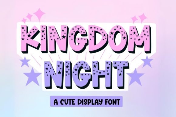 Kingdom Night: A Sparkling Display Font for Web Design