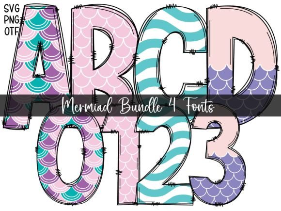 Mermaid a: A Playful Color Font for Digital Creativity