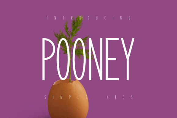 Pooney: A Joyful Sans Serif Font for Creative Projects