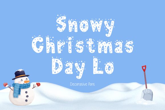 Snowy Christmas Day Lo Font for Festive Design