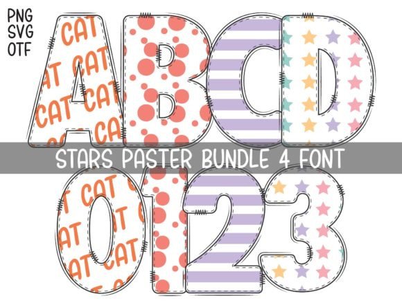 Stars Paster Font for Bold Visual Impact
