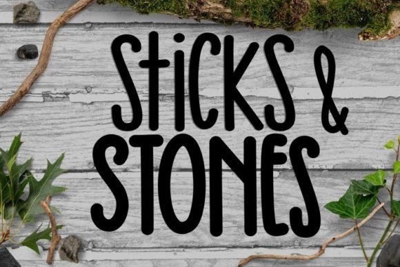 Sticks and Stones Duo: A Playful Font for Modern Editorial Design