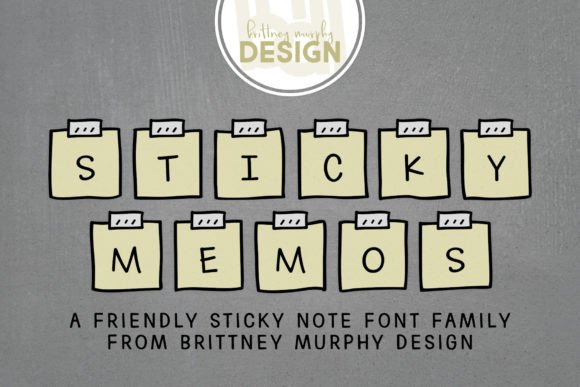 Sticky Memos Font for Eye-Catching Digital Designs