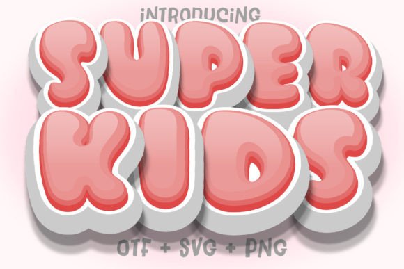 Super Kids Red: A Color Font for Playful Design
