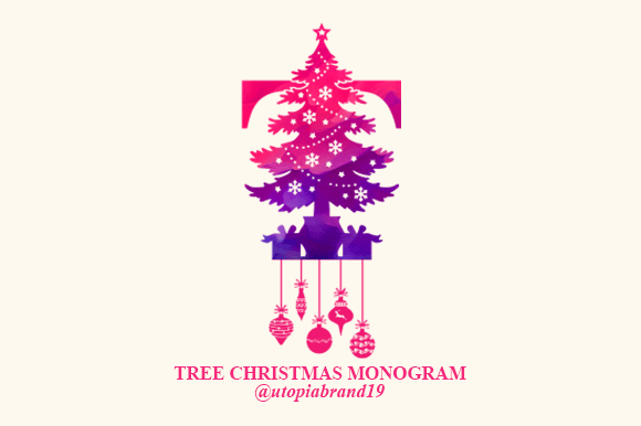 Tree Christmas Monogram: A Festive Font for Holiday Branding