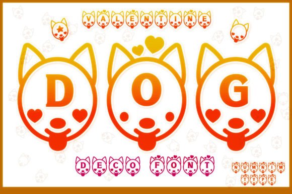 Valentine Dog Font for Handmade Creations