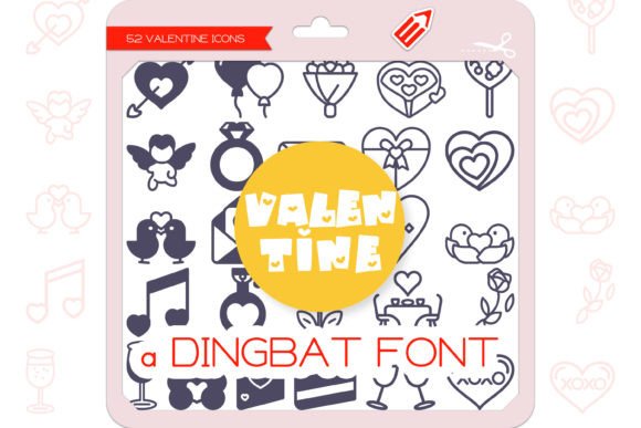 Valentine Icons: A Playful Typeface for Editorial Design